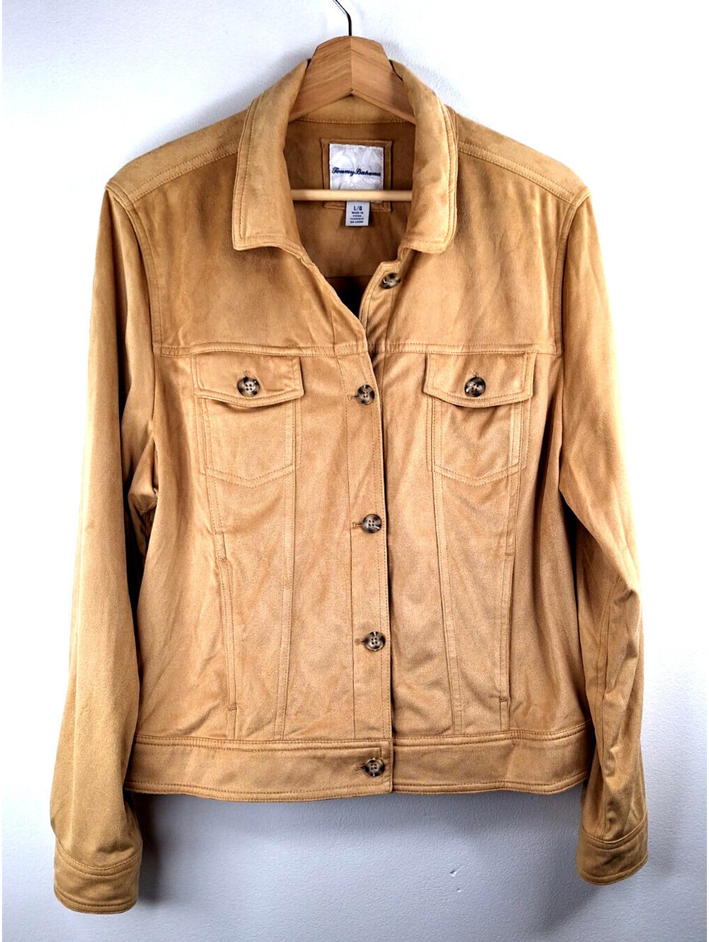 Tommy Bahama Salina Sands Faux Suede Jacket Western Bohemian Quiet Luxury Chic
